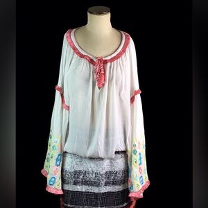 Ramy Brook Multicolor Embroidered Top, M , EUC
